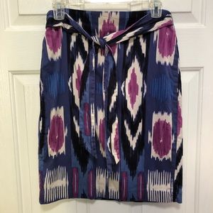 Talbots multi-color pencil skirt, size 4